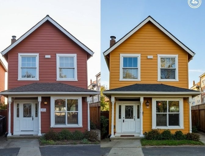 Peinture de fa&ccedil;ade ext&eacute;rieure